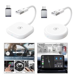 Alternative view of Lightweight Wireless CarPlay Adapter, Portable Wired to Wireless Converter
