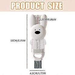 Alternative view of 4-in-1 cup lid cleaning brush set, 2 pieces