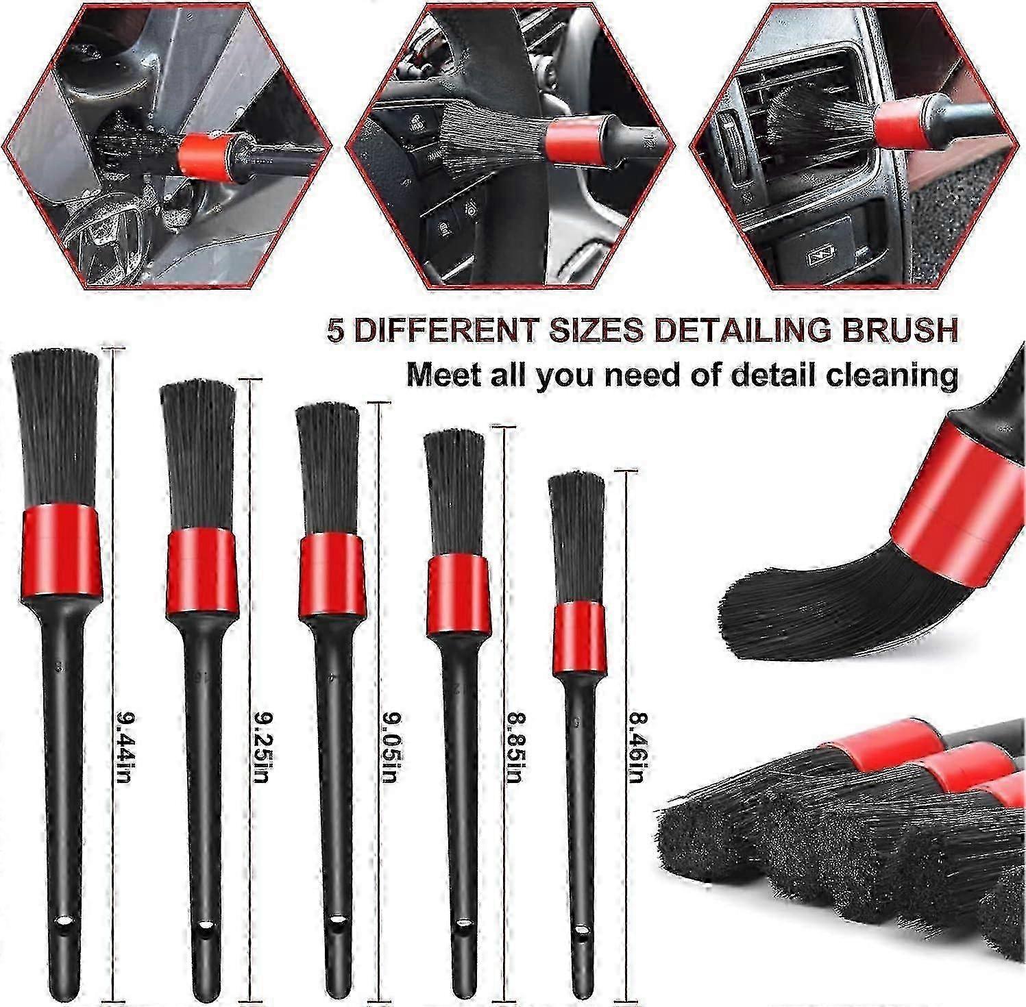 18-piece Car Cleaning Brush Kit with Drill Attachments 2 18-piece Car Cleaning Brush Kit with Drill Attachments - Image 2