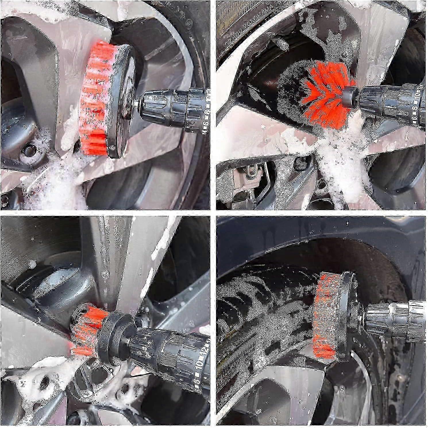 18-piece Car Cleaning Brush Kit with Drill Attachments 3 18-piece Car Cleaning Brush Kit with Drill Attachments - Image 3