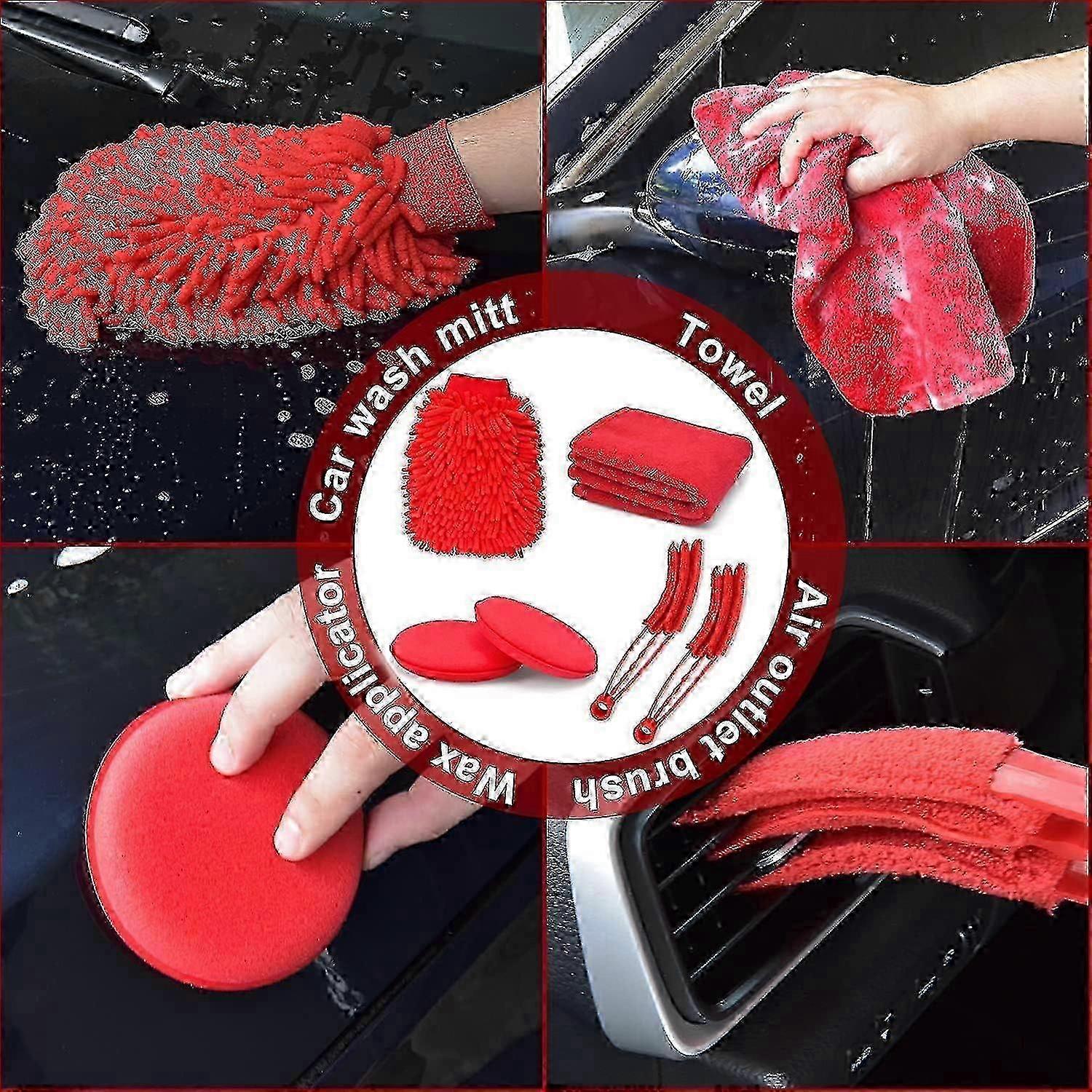 18-piece Car Cleaning Brush Kit with Drill Attachments 5 18-piece Car Cleaning Brush Kit with Drill Attachments - Image 5