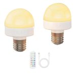 Rechargeable LED E26 Bulb with Remote Control
