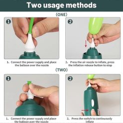 Electric Balloon Pump 30W Portable Air Inflator for Long Balloons Party 8 V1263 JX 5522 202604141250 03