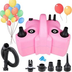 Electric Balloon Pump Double Nozzle Air Inflator for Balloons & Inflatable Beds