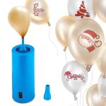 Electric balloon pump with 2 nozzles