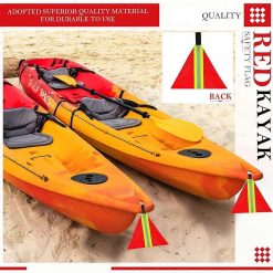 Alternative view of Security tow flag 4-piece set, red reflective