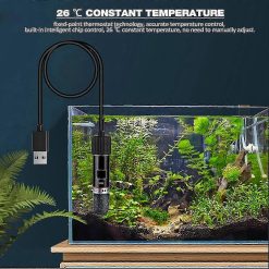 Alternative view of Mini USB Aquarium Warmer 10W Thermostat Rod Rechargeable Compact Heating Tool