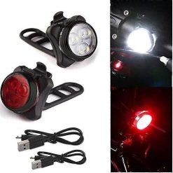 Alternative view of USB Rechargeable Bike Light Set - Front & Rear, 4 Modes