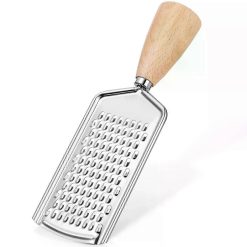 Wooden Handle Cheese Grater with Vegetable Slicer