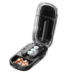 Alternative view of Pill cutter with 1/2 dose adjustment, black