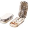Pill Cutter 1/2 and 1/4 Dose Splitter - Beige