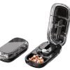 Pill cutter splitter 1/2 and 1/4 adjustable black