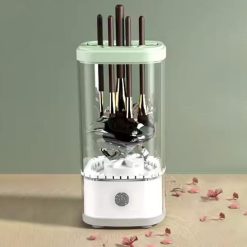 Alternative view of Electric Makeup Brush Cleaner and Dryer Machine Automatic Brush Super Fast Cleaning Tool -White