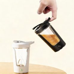Alternative view of Electric Shaker Bottle USB Rechargeable Protein Mixer Cup Auto Blending Mug - White