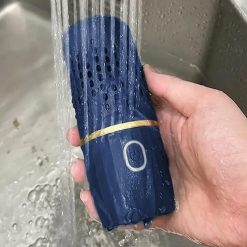 Alternative view of Portable Fruit and Vegetable Cleaning Machine Rechargeable Food Washing Purifier Vegetable Washer -Dark Blue