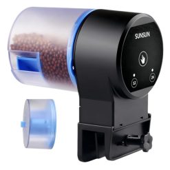 Alternative view of Automatic Fish Feeder Battery Powered Food Dispenser with Timer for Fish Tank Small Aquarium