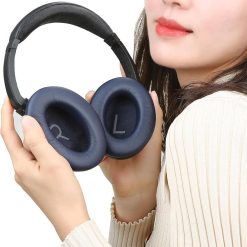Alternative view of Pair of Replacement Ear Pads for Bose QC45 Headphone Ear Cushions Navy