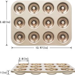 Alternative view of Mini Donut Pan Nonstick 6 Cavity Carbon Steel