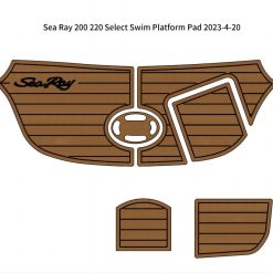 Sea Ray 200/220 swim platform EVA foam mat with faux teak