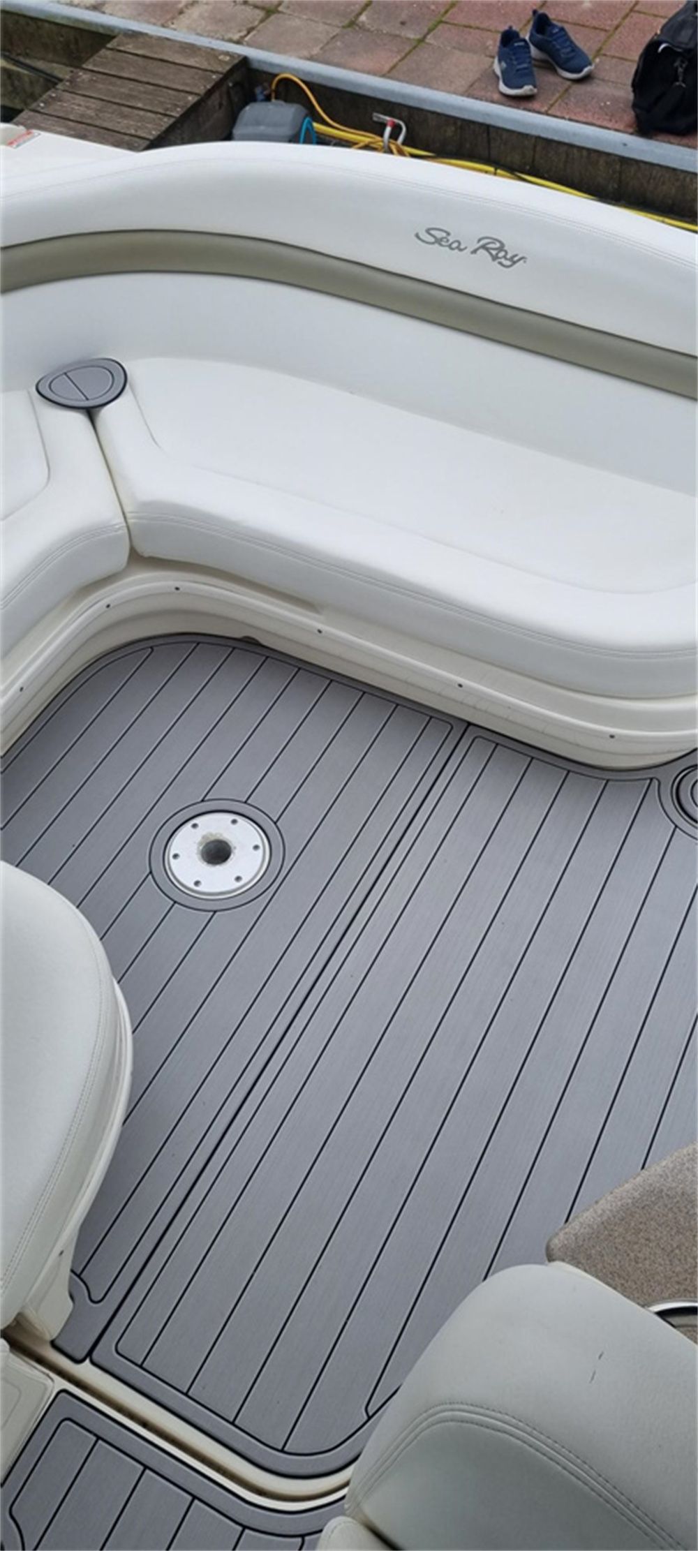 Sea Ray Sundancer 320 EVA teak swim platform pad 3 Sea Ray Sundancer 320 EVA teak swim platform pad - Image 3