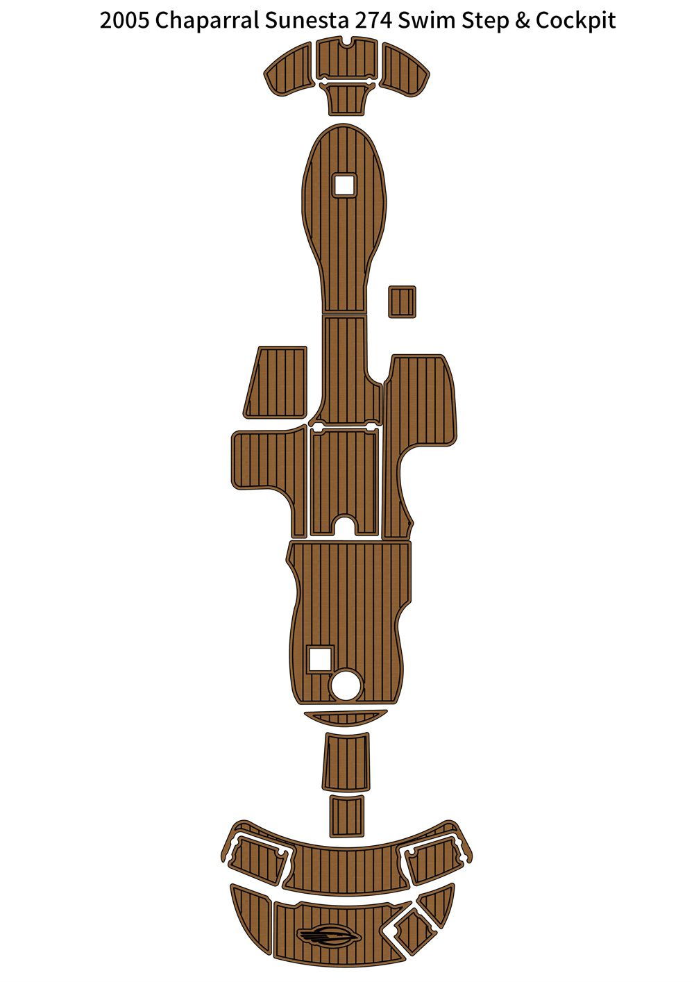 Chaparral Sunesta 274 EVA foam teak floor pad 1 Chaparral Sunesta 274 EVA foam teak floor pad