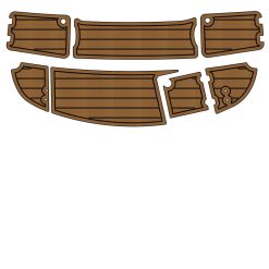 Chaparral 210 SSI swim step EVA foam teak deck mat