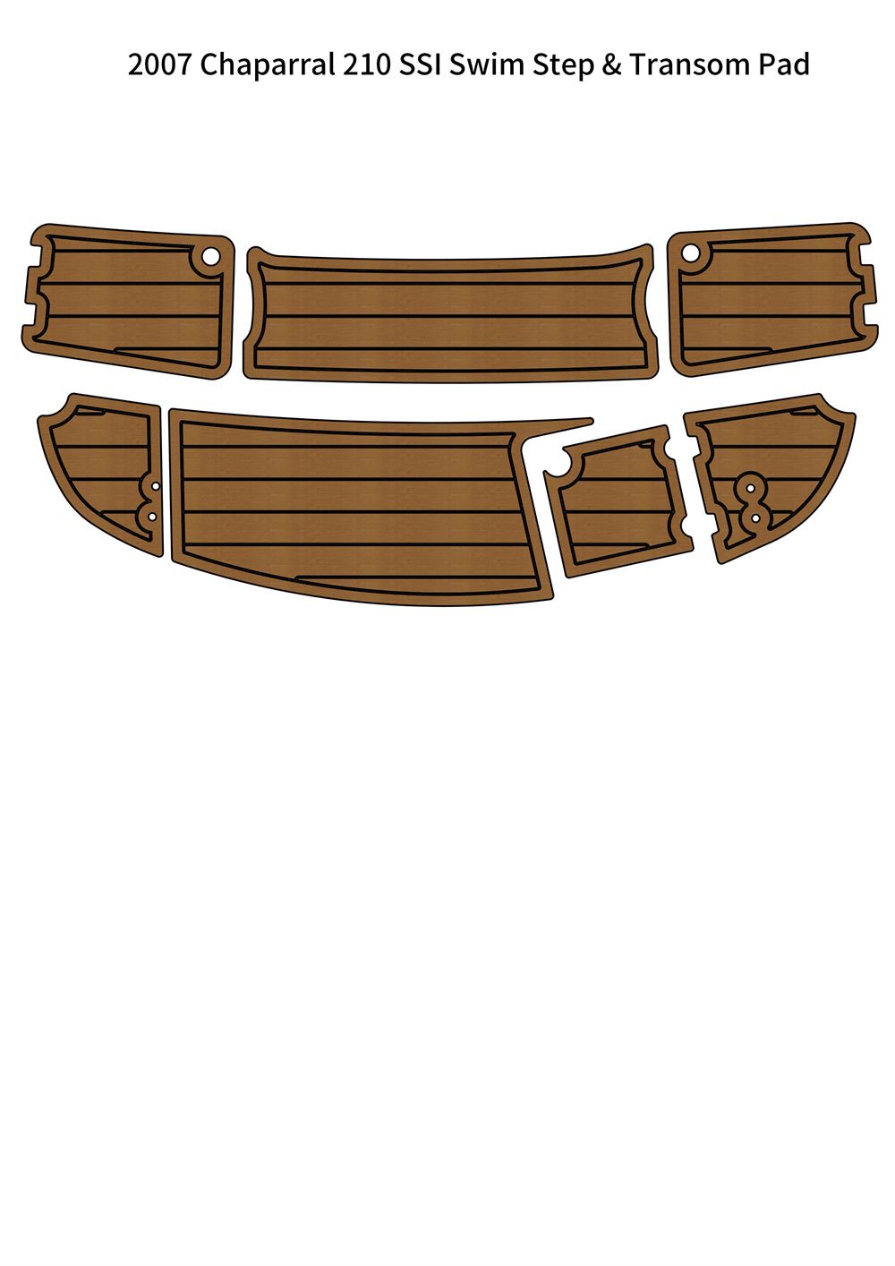 Chaparral 210 SSI swim step EVA foam teak deck mat 1 Chaparral 210 SSI swim step EVA foam teak deck mat