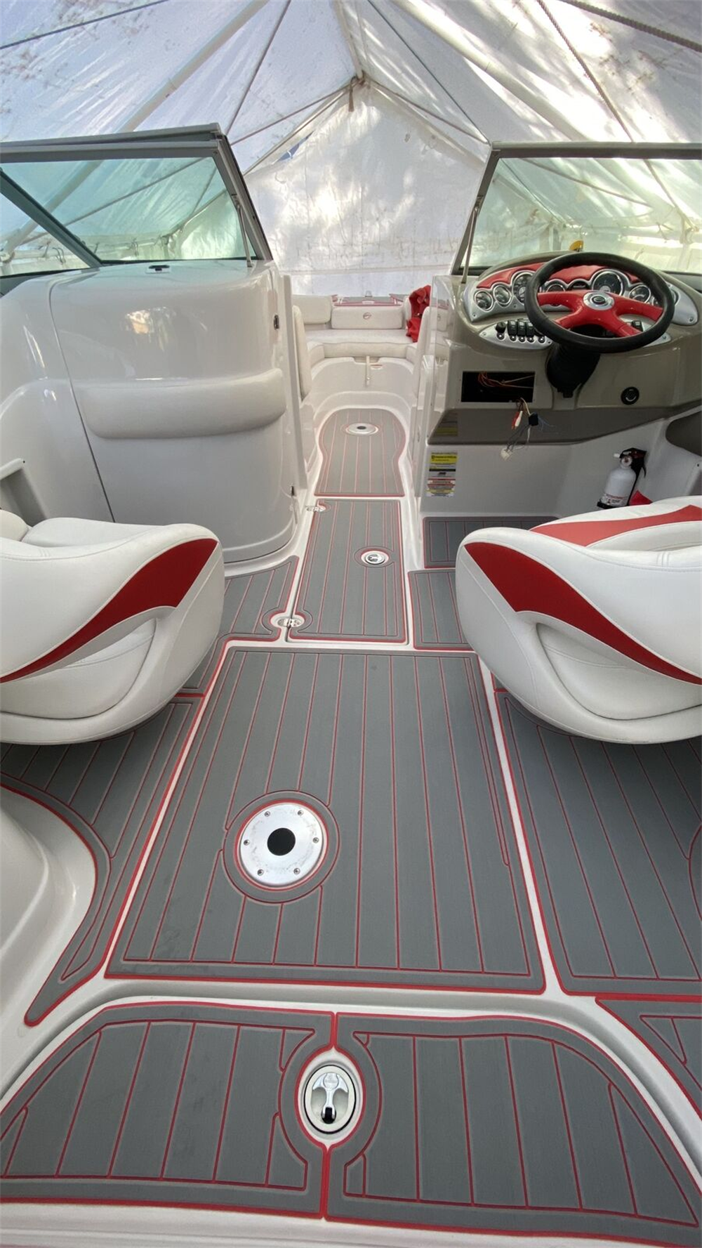 Crownline 220EX swim platform EVA foam teak deck mat 2 Crownline 220EX swim platform EVA foam teak deck mat - Image 2