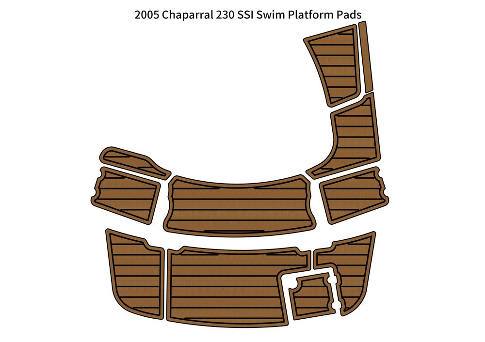 Chaparral 230 SSI swim platform EVA foam teak deck pad 1 Chaparral 230 SSI swim platform EVA foam teak deck pad
