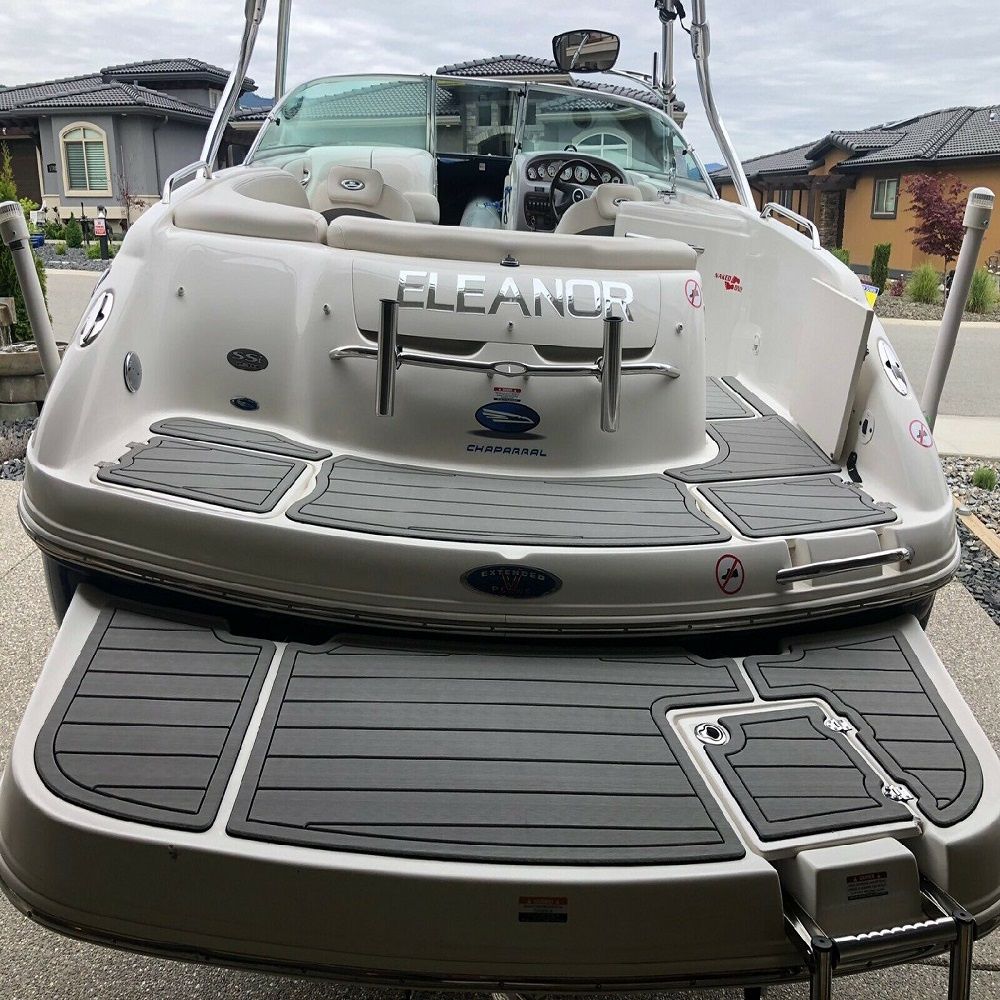 Chaparral 230 SSI swim platform EVA foam teak deck pad 2 Chaparral 230 SSI swim platform EVA foam teak deck pad - Image 2