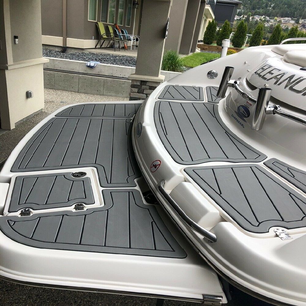 Chaparral 230 SSI swim platform EVA foam teak deck pad 4 Chaparral 230 SSI swim platform EVA foam teak deck pad - Image 4