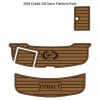 Cobalt 240 swim platform EVA foam teak deck mat