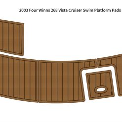 2003 Four Winns 268 Vista Cruiser swim platform EVA foam teak floor mat