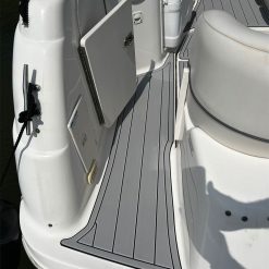 Alternative view of Chaparral Signature 240 EVA teak floor mat with adhesive backing