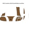 Crownline 260 EX swim platform EVA teak deck pad