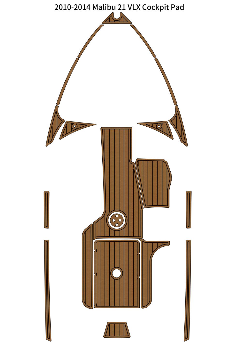 Malibu 21 VLX Cockpit Pad EVA Foam Teak Deck Floor Mat 1 Malibu 21 VLX Cockpit Pad EVA Foam Teak Deck Floor Mat