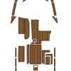 Malibu 22 MXZ swim platform EVA foam teak deck pad