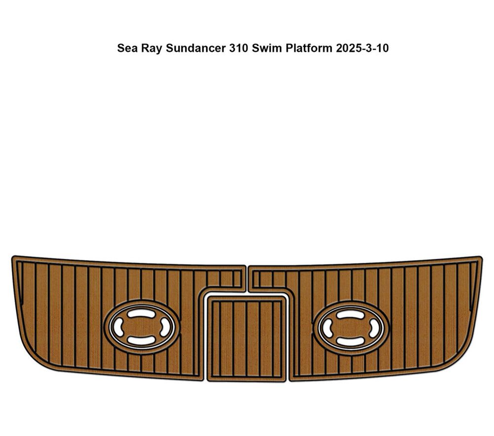 Sea Ray 310 Sundancer swim platform pad EVA foam 1 Sea Ray 310 Sundancer swim platform pad EVA foam