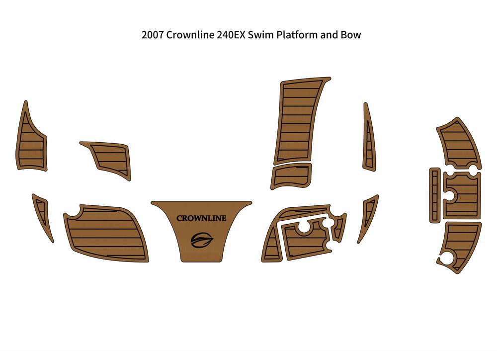 Crownline 240EX EVA foam teak deck floor pad 1 Crownline 240EX EVA foam teak deck floor pad