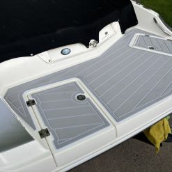 Alternative view of Larson 228 LXI swim platform EVA foam teak deck mat