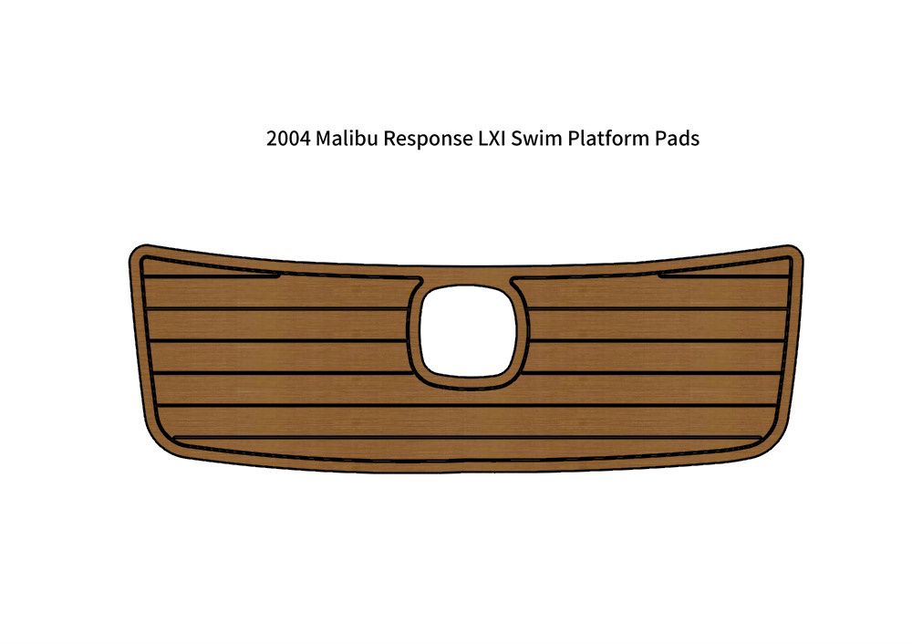 Malibu Response LXI swim platform EVA teak deck pad 1 Malibu Response LXI swim platform EVA teak deck pad
