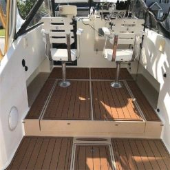 Alternative view of Carolina Classic 25 boat deck mat with EVA faux teak