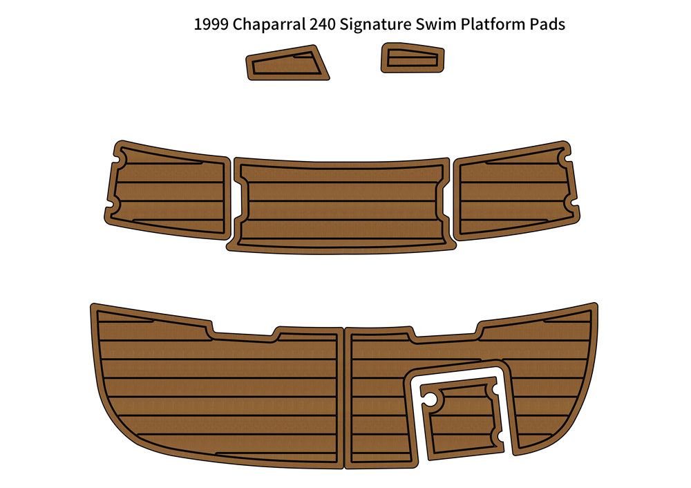 Chaparral 240 EVA foam teak deck mat 1 Chaparral 240 EVA foam teak deck mat
