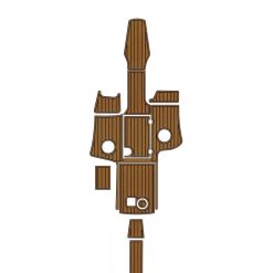 2007 Chaparral 246 SSI EVA Teak Floor Mat with Self-Adhesive Backing