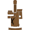 Mastercraft X35 Swim Platform Cockpit Pad EVA Teak Deck Mat