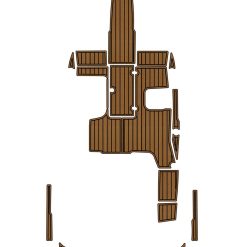 2016 Regal 1900 ES Swim Platform Cockpit Pad Boat EVA Foam Faux Teak Deck Floor Mat Seadek MarineMat Gatorstep Style Self Adhesive