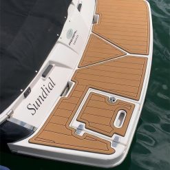 Alternative view of 2016 Regal 1900 ES Swim Platform Cockpit Pad Boat EVA Foam Faux Teak Deck Floor Mat Seadek MarineMat Gatorstep Style Self Adhesive