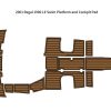 Regal 1900 LE swim platform EVA foam teak deck mat
