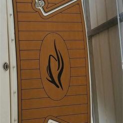 Alternative view of 2009 Rinker 246 Swim Platform Step Pad Boat EVA Foam Faux Teak Deck Floor Mat SeaDek MarineMat Gatorstep Style Self Adhesive