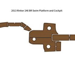 2013 Rinker 246 BR Swim Platform Cockpit Pad Boat EVA Foam Teak Deck Floor Mat SeaDek MarineMat Style Self Adhesive